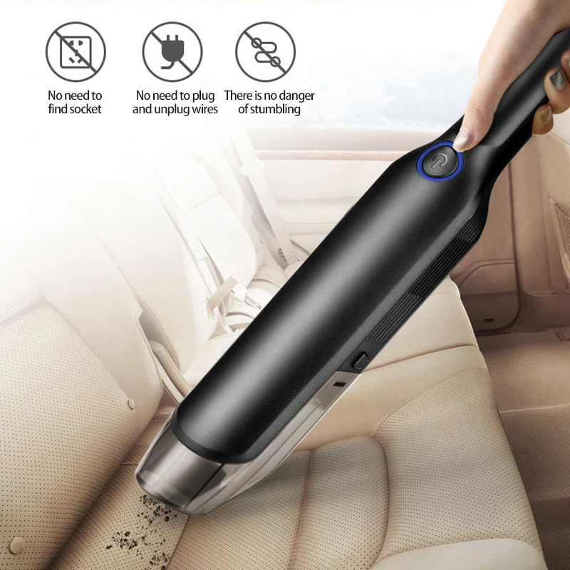 Portable Cordless Handheld USB-C 4000PA Car Vacuum Cleaner