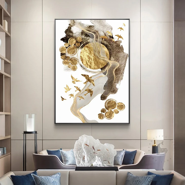 Factory Wholesale Canvas Painting Modern Abstract Home Goods Canvas Painting