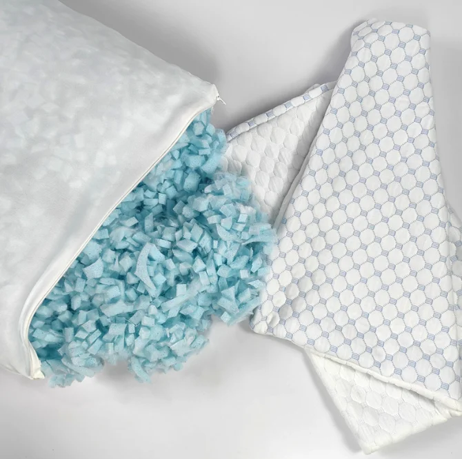 Best Shredded Memory Foam Pillow 50X70CM Bamboo Fabric Cover