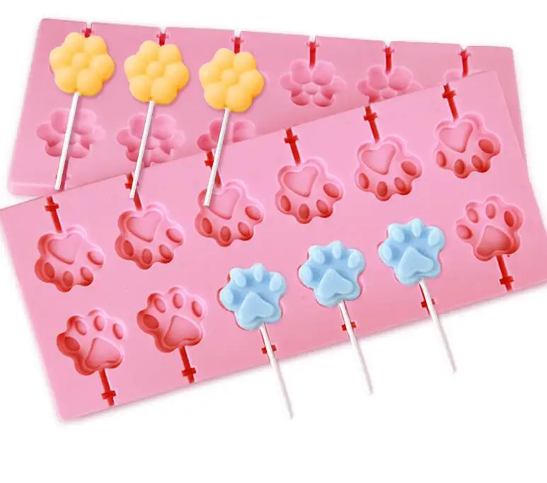 Silicone Lollipop Molds,12 Cavity Cherry Blossoms Chocolate Hard Candy