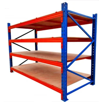 Vertical Industrial Galvanized Stackable Steel Iron Medium Duty Storage Racks & Shelving Units for Warehouse Racking Import