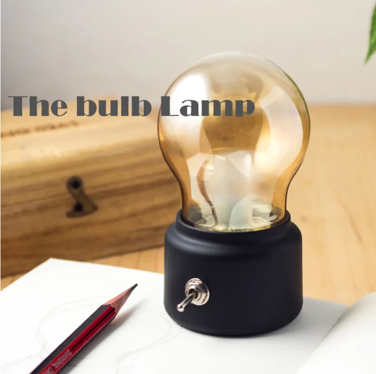 2021 Retro Sensor Nightlights Retro Classic Trend Usb Rechargeable Energy Saving Led Bulb Night Lamps