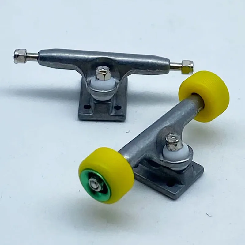 Set De 3 Ejes G1 Invertidos De 34mm Para Fingerboard – LEEFAI Pro Trucks En Rosa, Amarillo Y Verde, Con Tornillos Y Herramienta