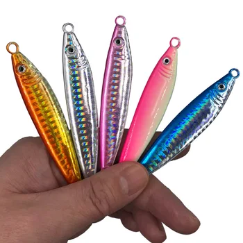 Pave the Way Tulu Outdoor Lure Shore Casting Small Iron Plate Lead Fish Bait Luminous 40g 60g 80g Snakehead Spanish Mackerel – Lure – view 2
