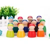 12pcs/set rainbow doll