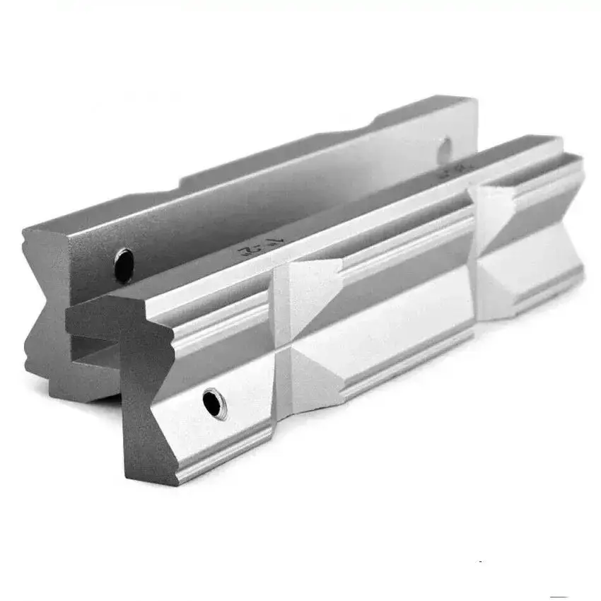4" or 6"  1Set V-Type Jaw CNC Milling Steel Vise Hard Jaw Fixture Aluminum Alloy