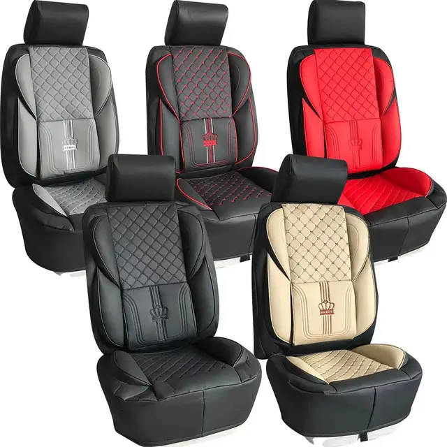 Interior Accessories Custom Flax Universal With Car Seat Cushion 13pcs Full Set Luxury Breathable Car Seat Covers