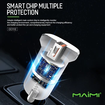 Wholesale Maimi CC112 fast car charger QC3.0USB for smart phone 