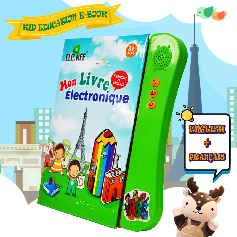 Kids Learning English And French Electronic Book Toy Education Electronic Books For Kid Children