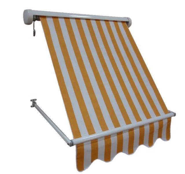 Swing arm type sunshade awning