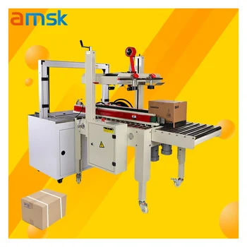 AS523C & MH-101 Automatic Carton Top Bottom Tape Electric Sticker Packer Case Packaging Machine Case Carton Sealing Machine