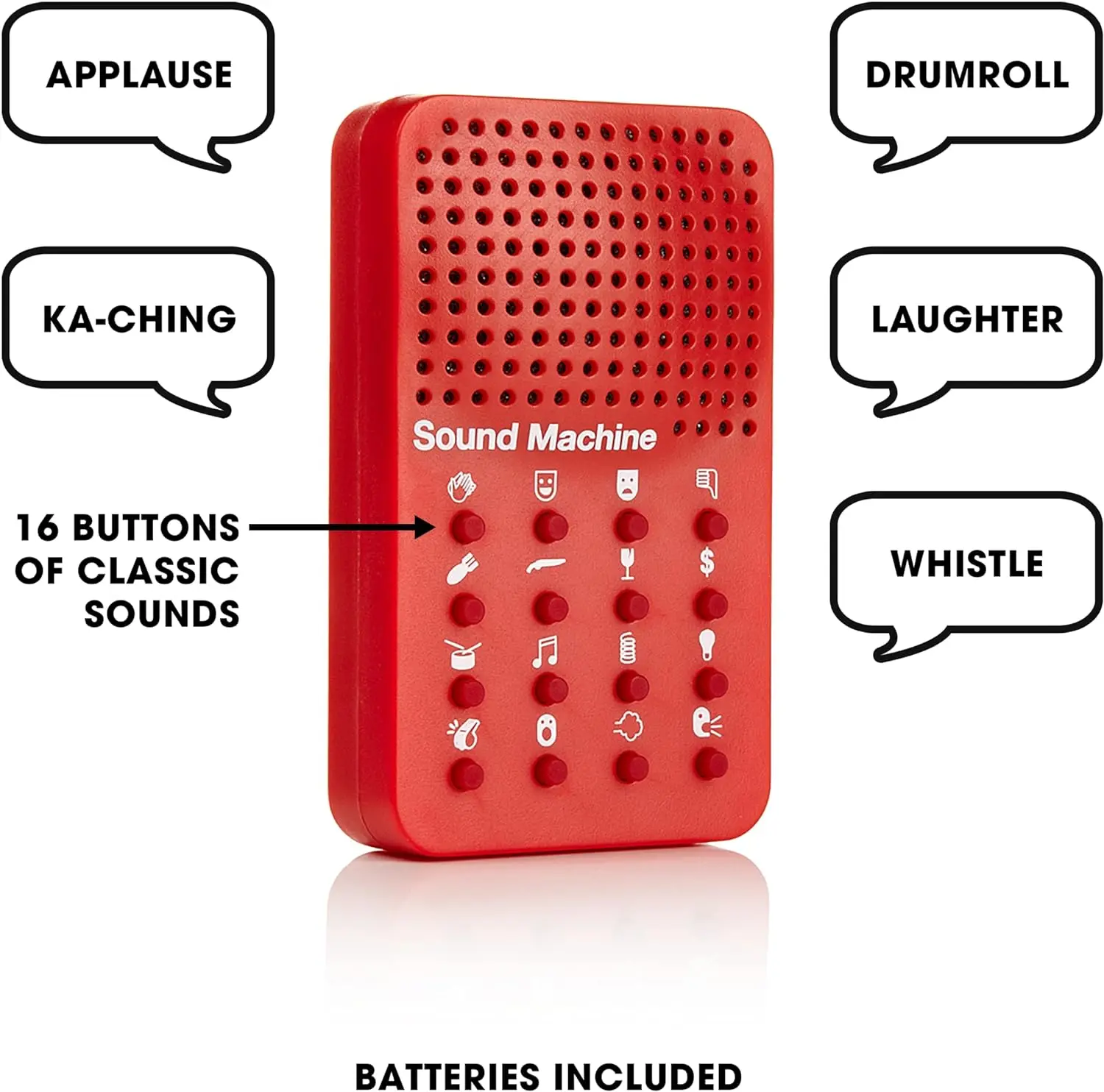 Customize Germany Popular Exquisite 16 Buttons Funny Sound Box Noise Maker Electronic Voice Effect Speaker