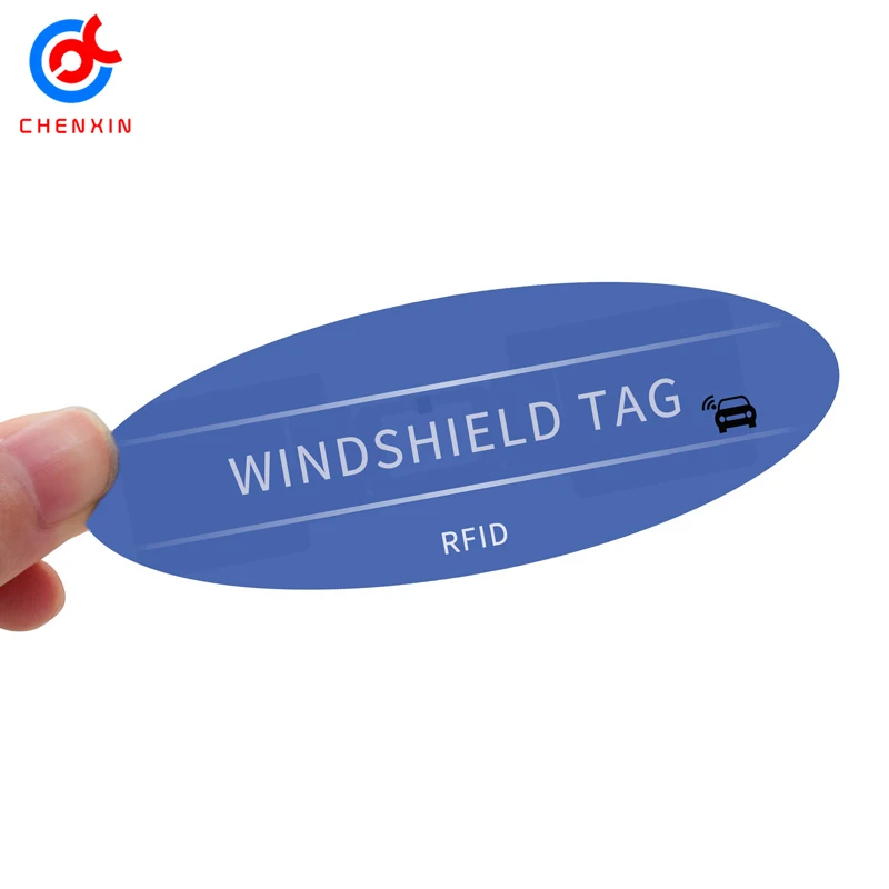 860960mhz Rfid Windshield Sticker For Car Parking Rfid Car Sticker Uhf