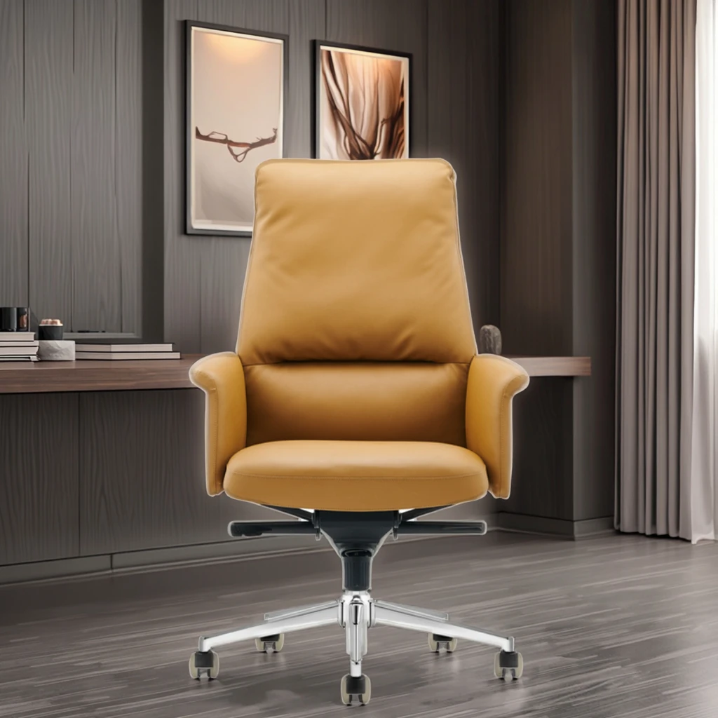 Managers Executive Leather High Back Conference Chair with Adjustable Height Quad-position Lock Modern Office Home Upgrade 2