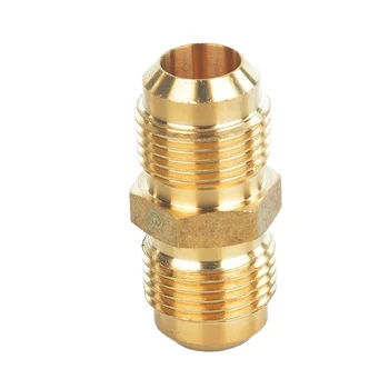 SAE Standard Air Conditioner Brass Pipe Fitting Casting Technics Copper Tube Extension Head Connector Without NUT