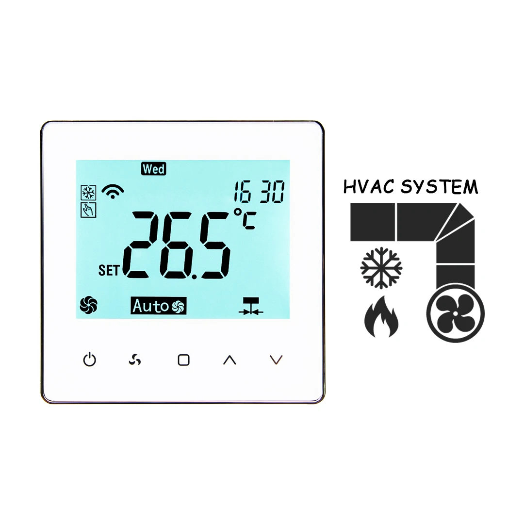 Вентиляторная катушка Hvac Alexa Google программируемый на неделю термостат Smart Room Tuya