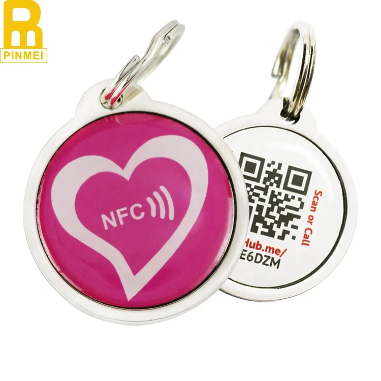 Изготовленный на заказ логотип бирка для животных Rfid NFC находит Pet Dog Tag воротник анти-потерянный эпоксидные бирки