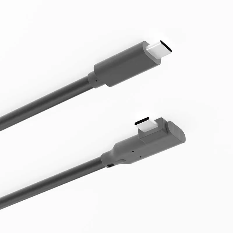Usb 3.2 3.0 4.0 Right Angle Cable Usb-C to Usb Type C Cable 0.1M 10cm 0.3M Flexible 90 Degree C to C Phone Charging Wire