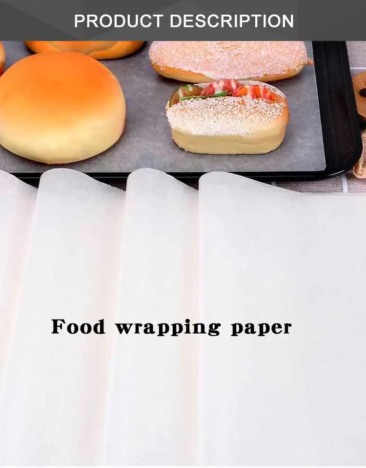 Food Grade Custom Logo Brown Bread Hamburger Burger Sheets Butter Sandwich Baking  Parchment Greaseproof Wax Food Wrapping Paper - China Baking Paper, Cooking Baking  Paper