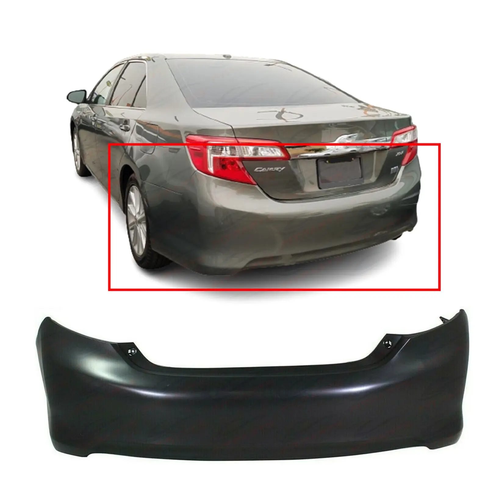 auto other body parts car Rear Bumpers Cover for Toyota Camry 2012-2014 Hybrid LE L XLE