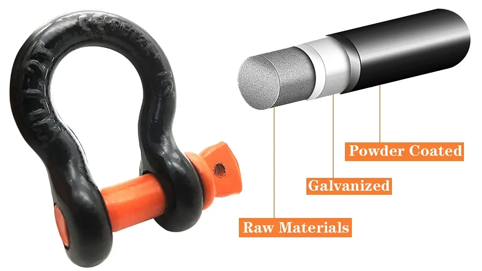 Screw Pin Anchor Shackle Rov Shackle Galvanized Carbon Alloy Steel