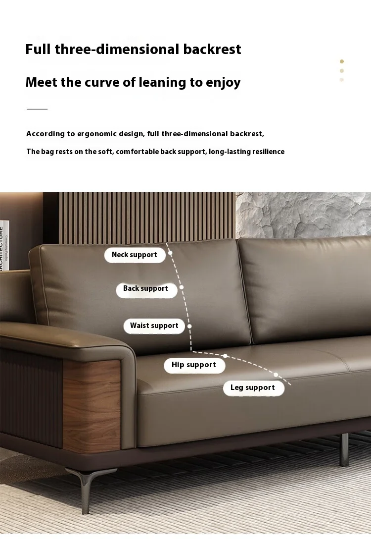 Best Price Modern Modular Office Room Furniture Foldable PU Leather Sofa Coffee Table Set Simple and Stylish