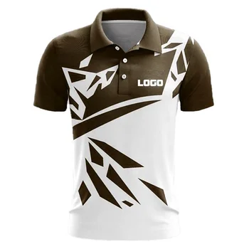High quality custom polo shirt 3d printing digital full print sublimation polo t shirt