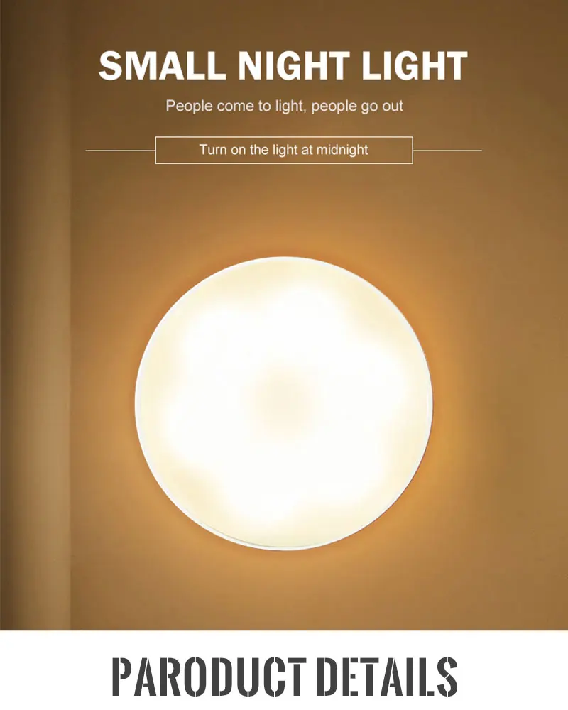 High quality 1W motion sensor light wireless led night lights ABS Housing led Cabinet Light With Battery