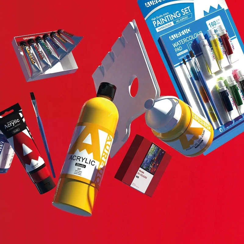 Профессиональный пигмент AUREUO 12 мл цветов набор акриловых красок для детской живописи