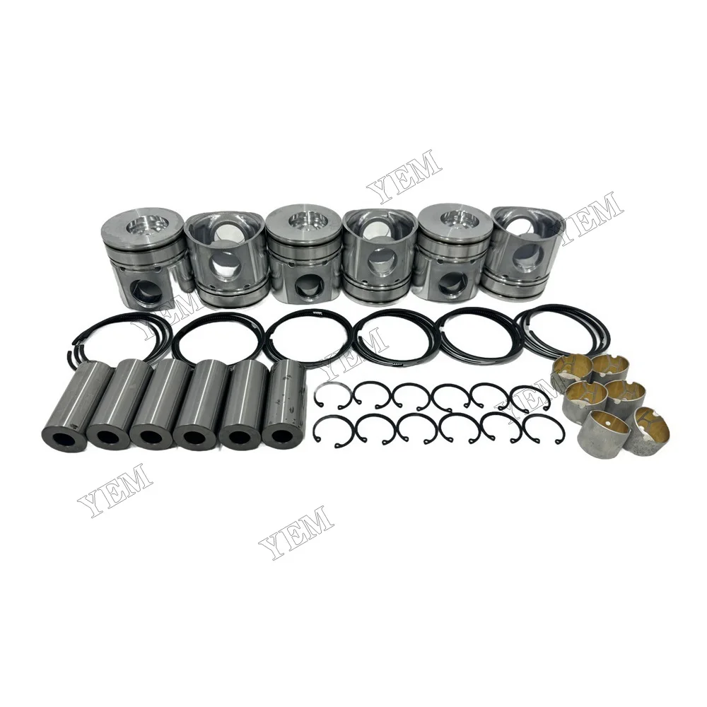 Cylinder Piston and Ring Kit Compatible for Komatsu 6D102 Engine Parts Factory 3