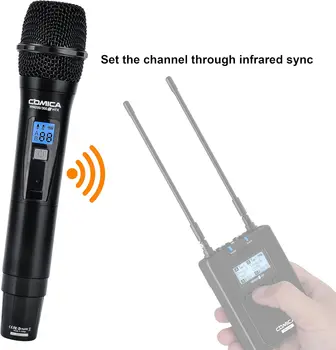 Comica CVM-WM200/300II HTX UHF 96-Channel Single Wireless Handheld Transmitter for WM200IIA WM300IIA Lavalier Microphone System product image