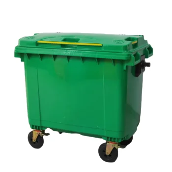 Top Quality 660 Liter Large Garbage Bins Kitchen Waste Bin Plastic Dustbin With Wheels