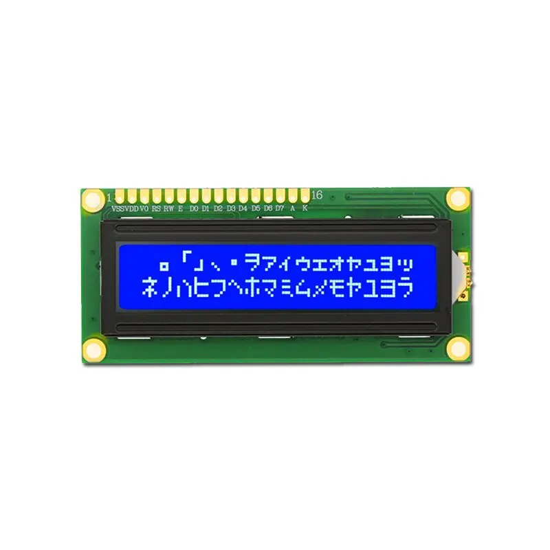 0802 1601 1602 Lcd 2002 2004 4002 8X2 16X1 16X2 20X2 20X4 40X2 Monochrome Character Dot matrix Lcd Display Module