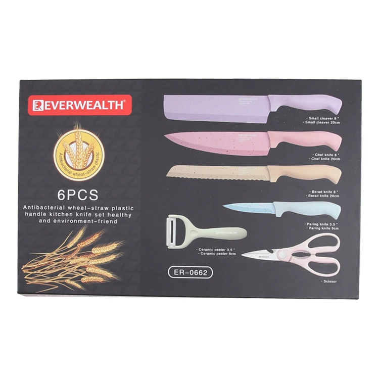 everrich anti bacterial kitchen knife set