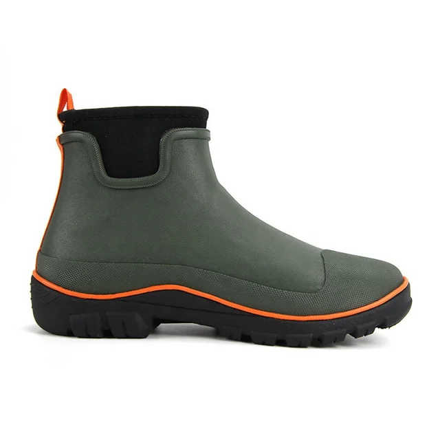 Hing Quality Unisex Garden Shoes  Waterproof  Rubber Slip-On Outdoor Footwear Industry Insulated Neoprene Boots