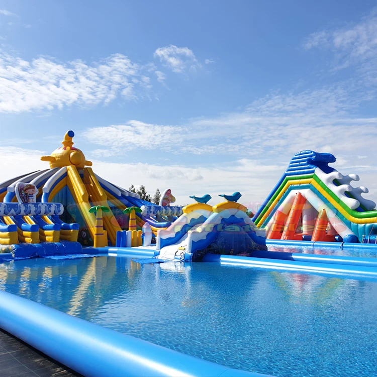 Equipo de juego de agua inflable, parque de atracciones en el suelo, pulpo,  salpicaduras, lagons