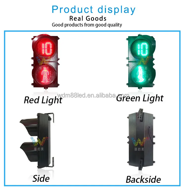 Waterproof 300mm Pedestrian Signal Light Model Traffic Light - Buy ...