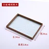 Verre blanc, bois de noyer, 34*24*2,8