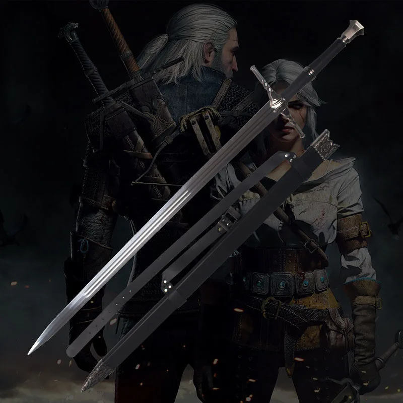 Witcher 3 Season Wild Hunting Livia Geralt Western Sword Cosplay Prop
