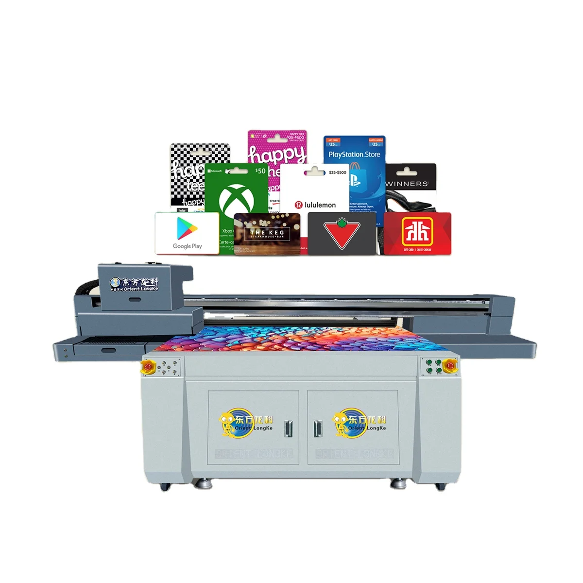 LK-1612 Orient Longke Automatic Ricoh Print UV Flatbed Inkjet Printer for Business Cards Wedding Cards-High-Speed Multifunction