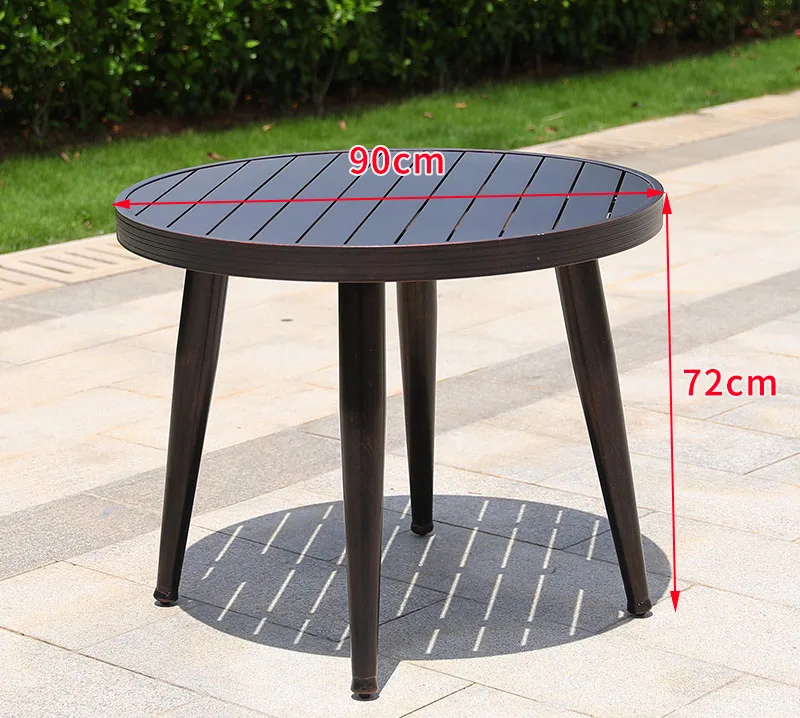 Dining Patio Furniture Outdoor Pure Aluminum Alloy Bar Table Legs Round