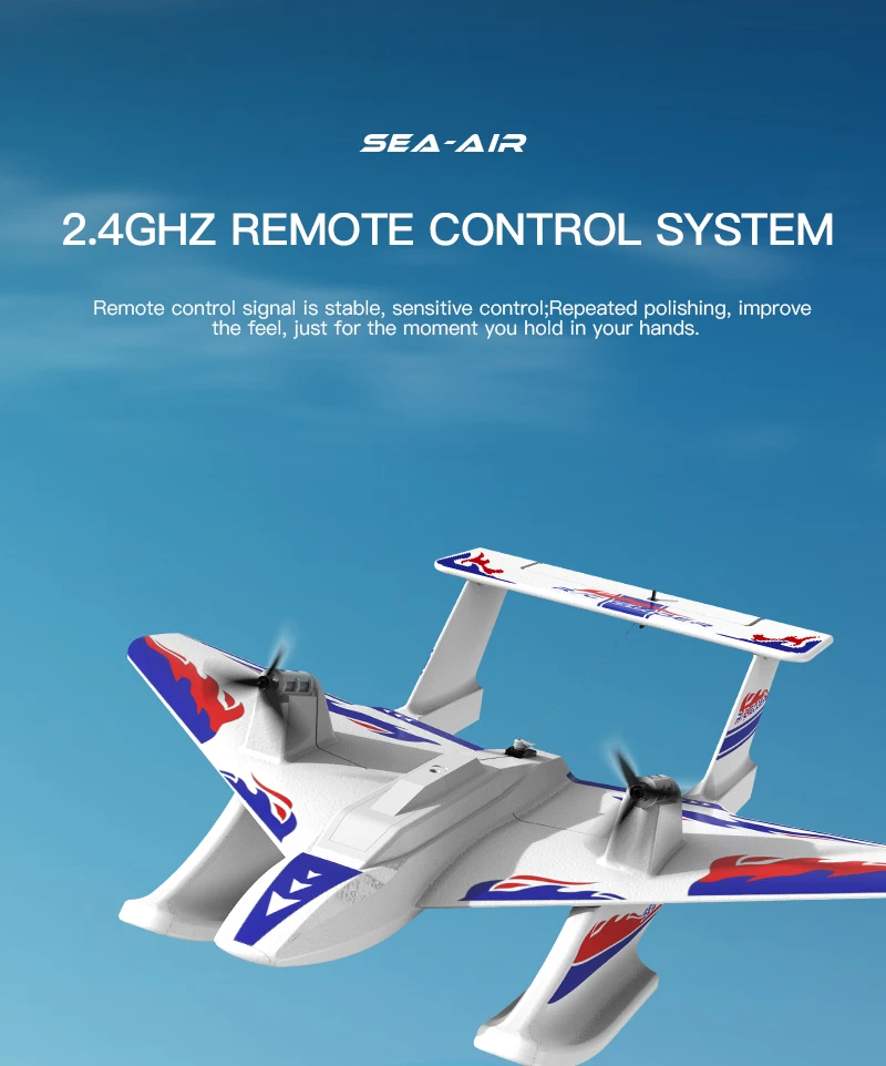 HOSHI KFPLAN KF701 2.4G Remote Control RC Airplane Amphibious Radio Control Glider Fixed Wing EPP Material Outdoor Toys for Kids