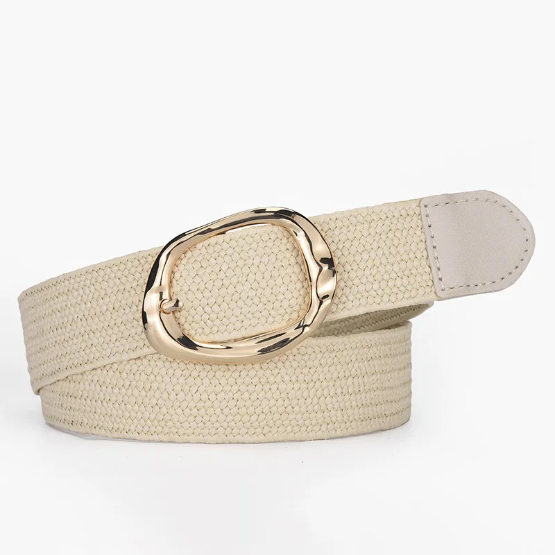 Adjustable PP Straw Belt - Boho Raffia for Women display picture 2