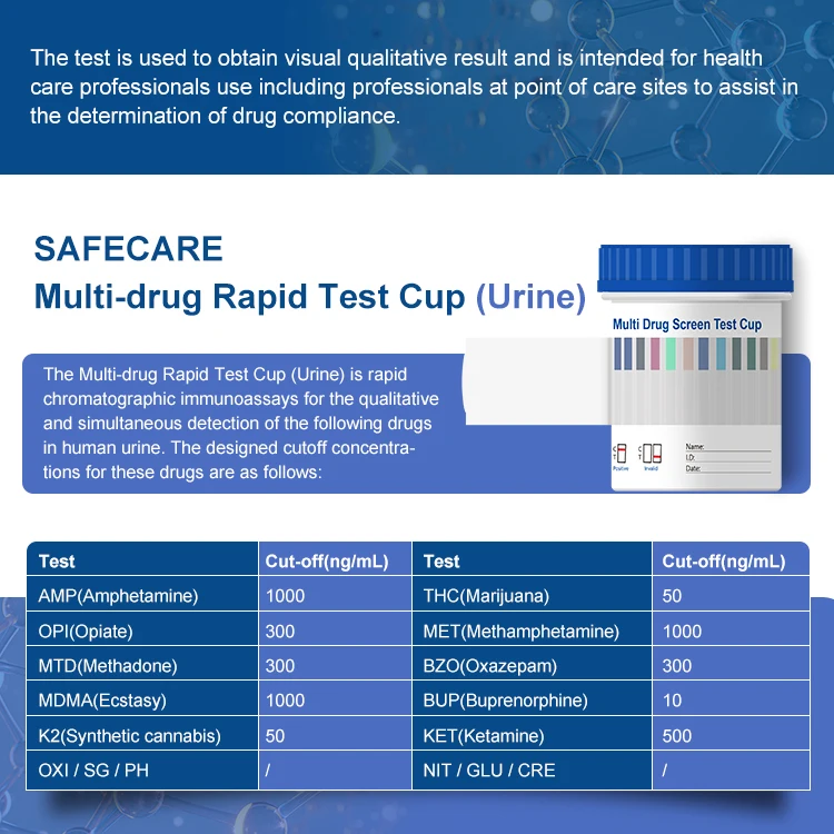 Wholesales Drugs Test Kits; 12 Panel Drugs Screen Test Cup Clia Waived ...