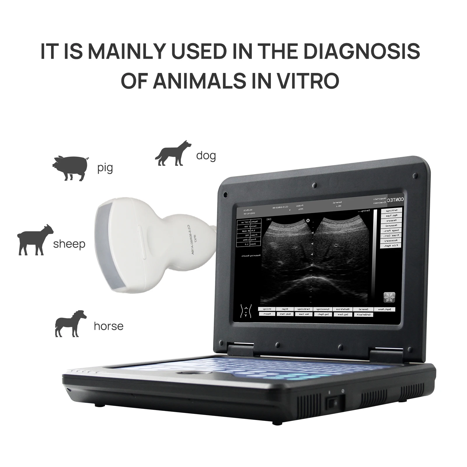 Contec Cms600p2vet Veterinary Doppler Ultrasound Veterinary Equip ...