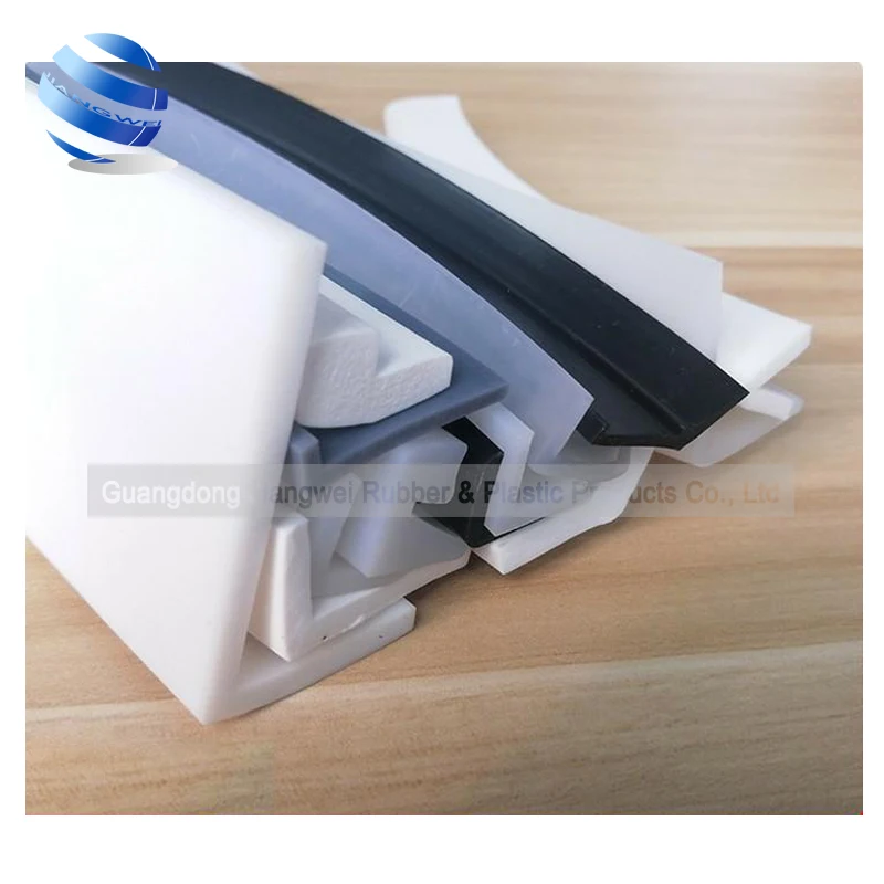 Custom U Type Shape L Shape U-shape 90 Degree Silicone Rubber Countertop Table Edging Protector Strip