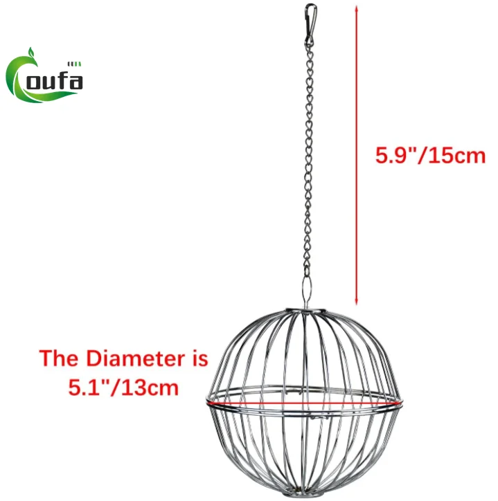 Ranjaner Lot De 4 Mangeoires à Suspendre En Polyester Avec Crochets En Métal Pour Poulailler, Poules, Canards (4 Couleurs
