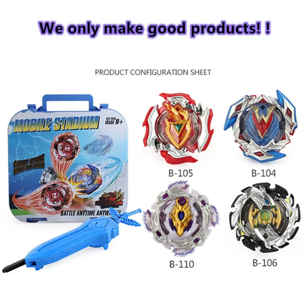 Детский набор для вращения с портативной коробкой и боевым основанием, наборы боевых гироскопов из сплава с пусковым устройством