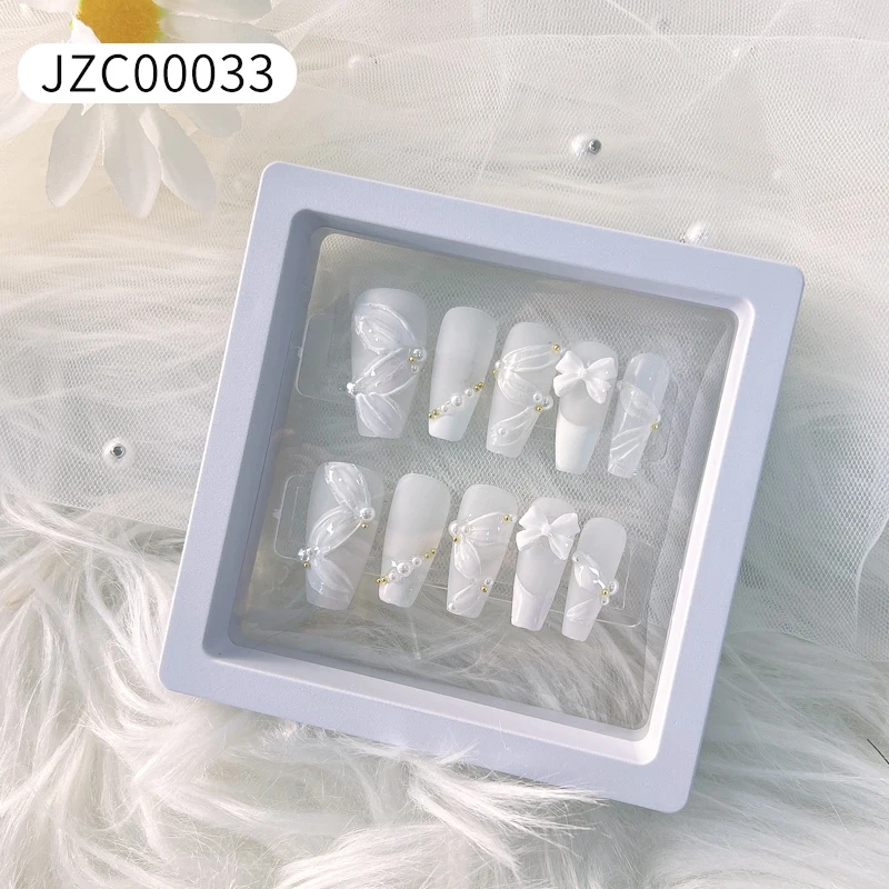 Wholesale Press On Nails Almond And Square False Nails Set With ...