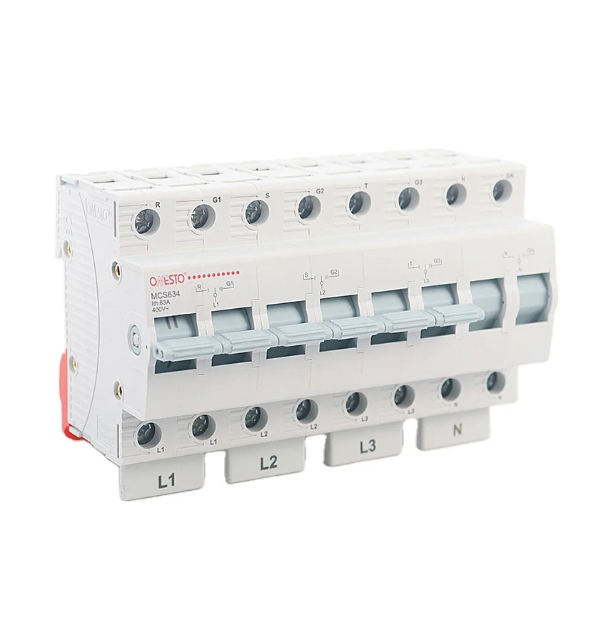 Onesto Manual Changeover Switch Din Rail Modular Changeover Switch 4p
